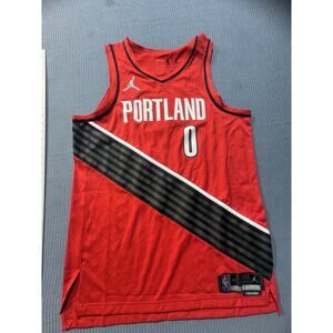 Nike AIR JORDAN DRI-FIT PORTLAND Men's Jersey Sz L‎ Red Brand New
